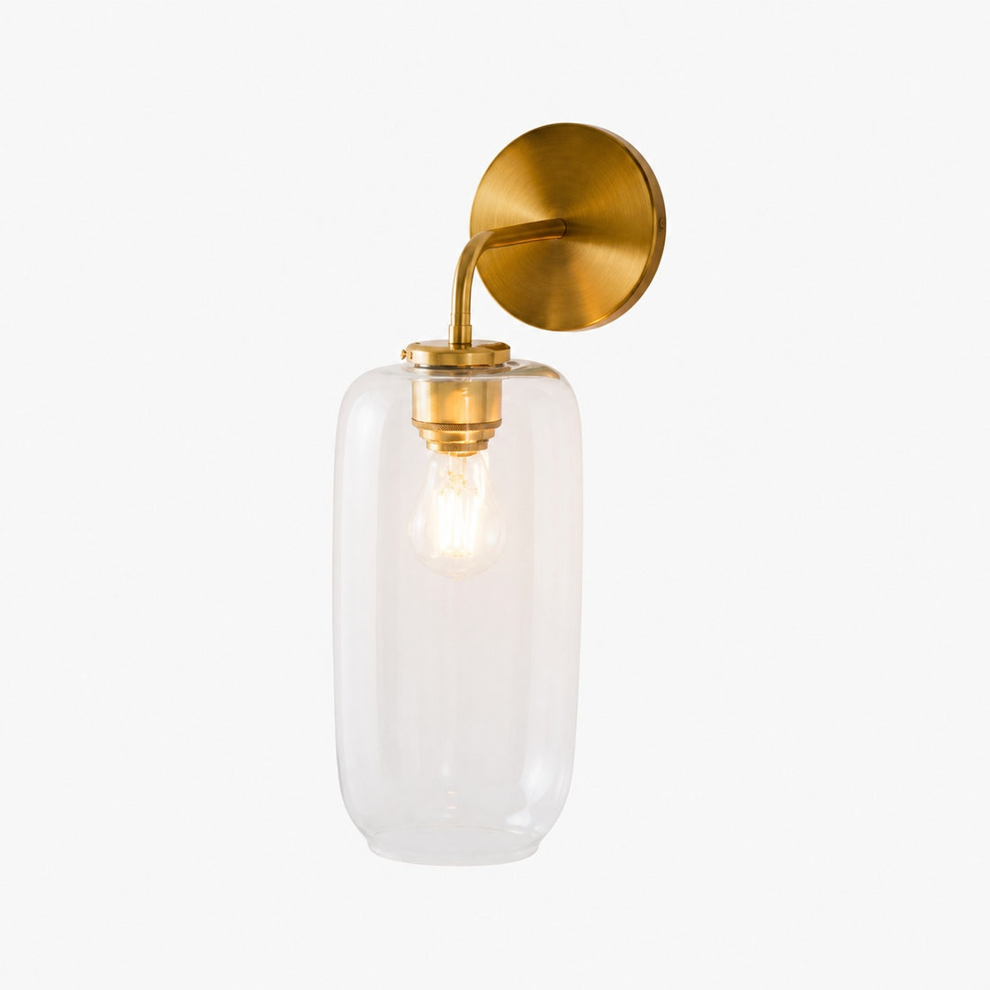 Lumivelle Pebble Sconce - Stylish Wall Light - Glass & Metal, Energy Efficient
