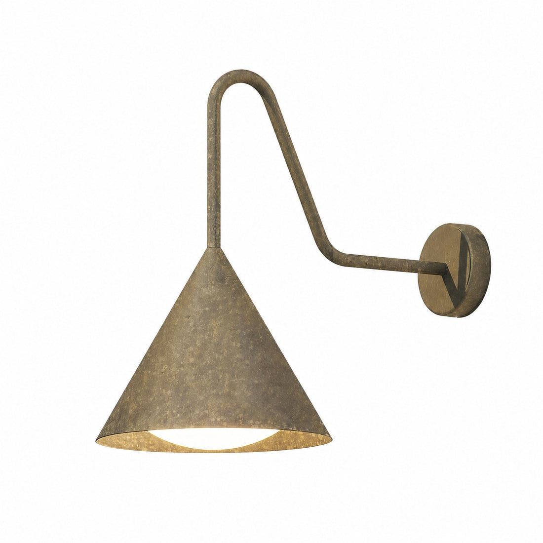 Ivoran Wall Sconce - Metal Acrylic Cone LED Wall Lamp for Living Room