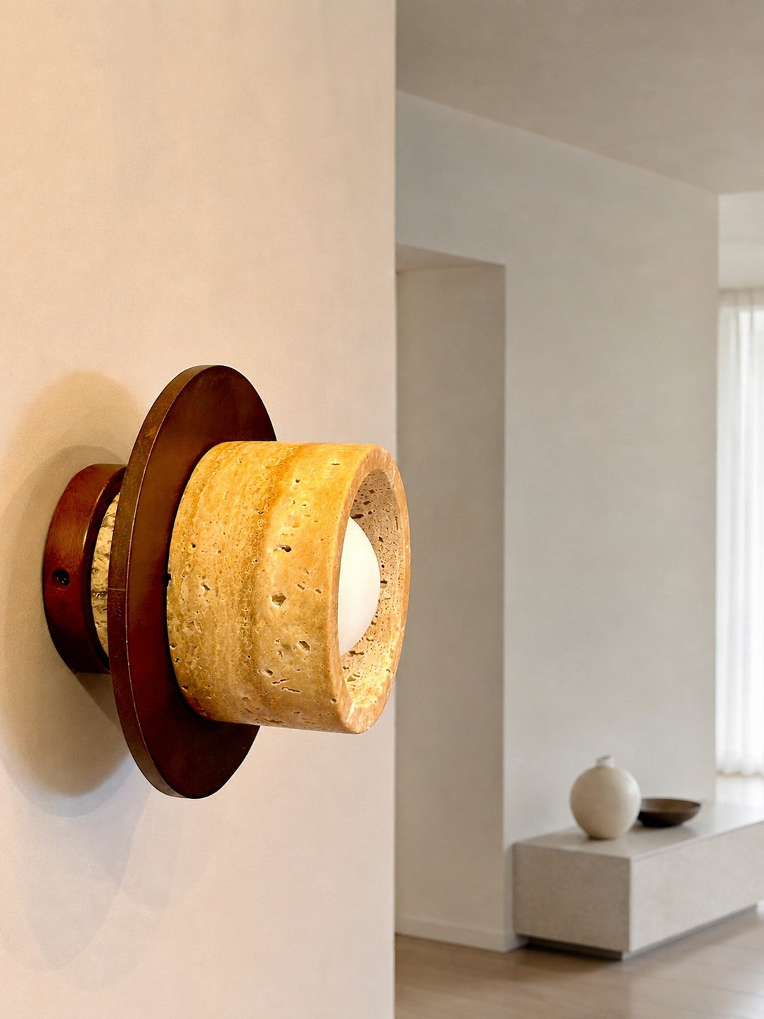 Logatec Traverine Wall Lamp