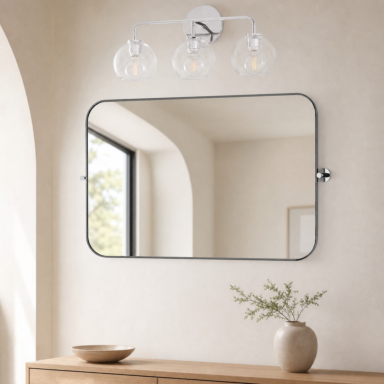 Selvion Artistic Globe Sconce Light - Handcrafted Glass Sculptural Wall Fixture