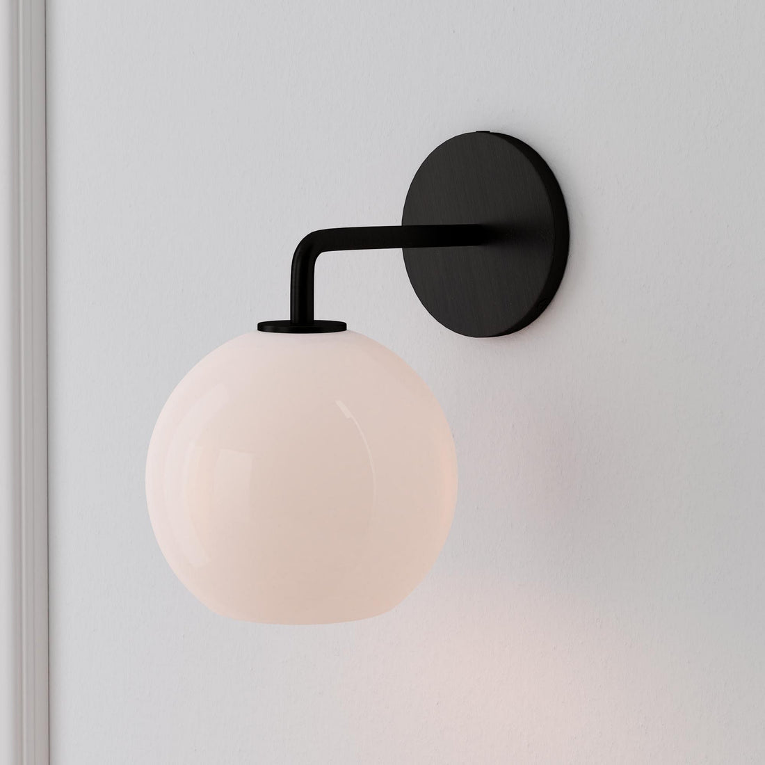 Selvion Artistic Globe Sconce Light - Handcrafted Glass Sculptural Wall Fixture