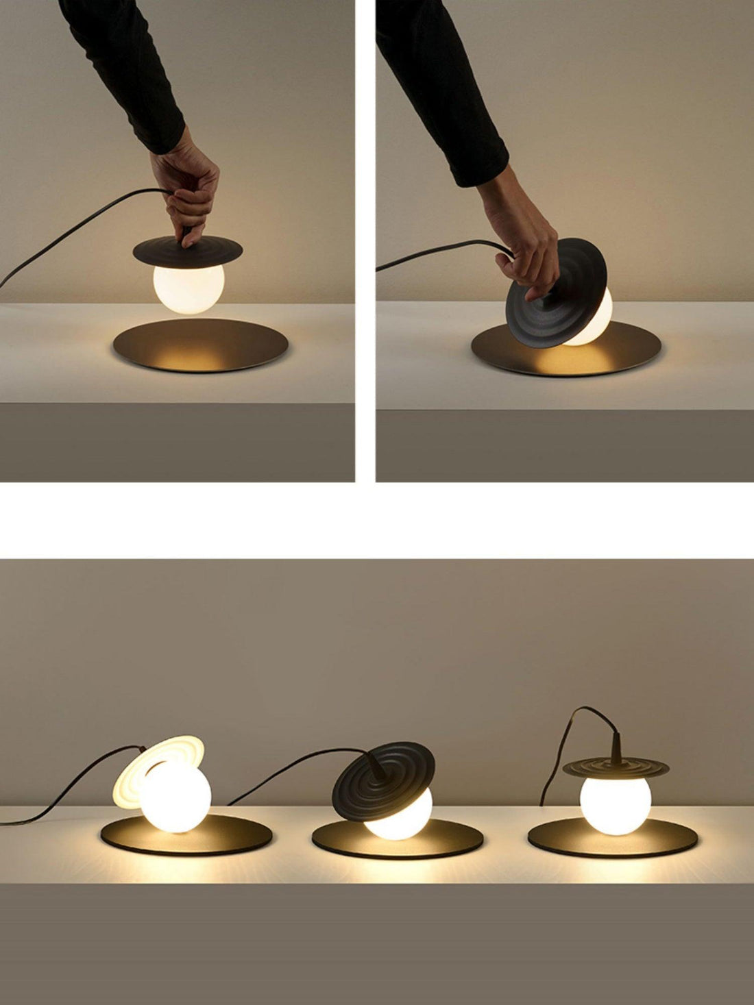 Modern Classic Record Table Lamp