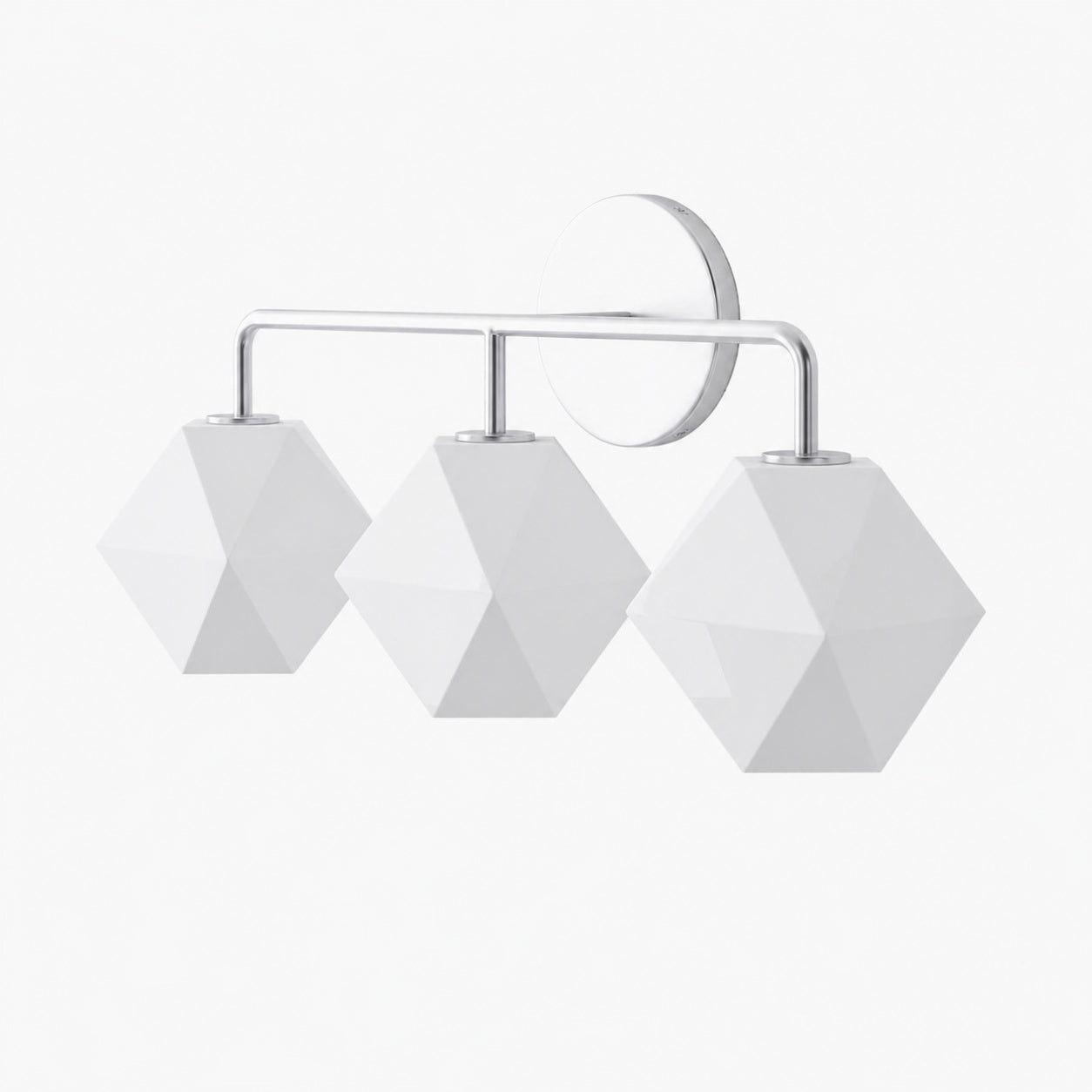 Talvior Geometric Modern Bathroom Sconce - Faceted Shade Light in Luxe Finishes
