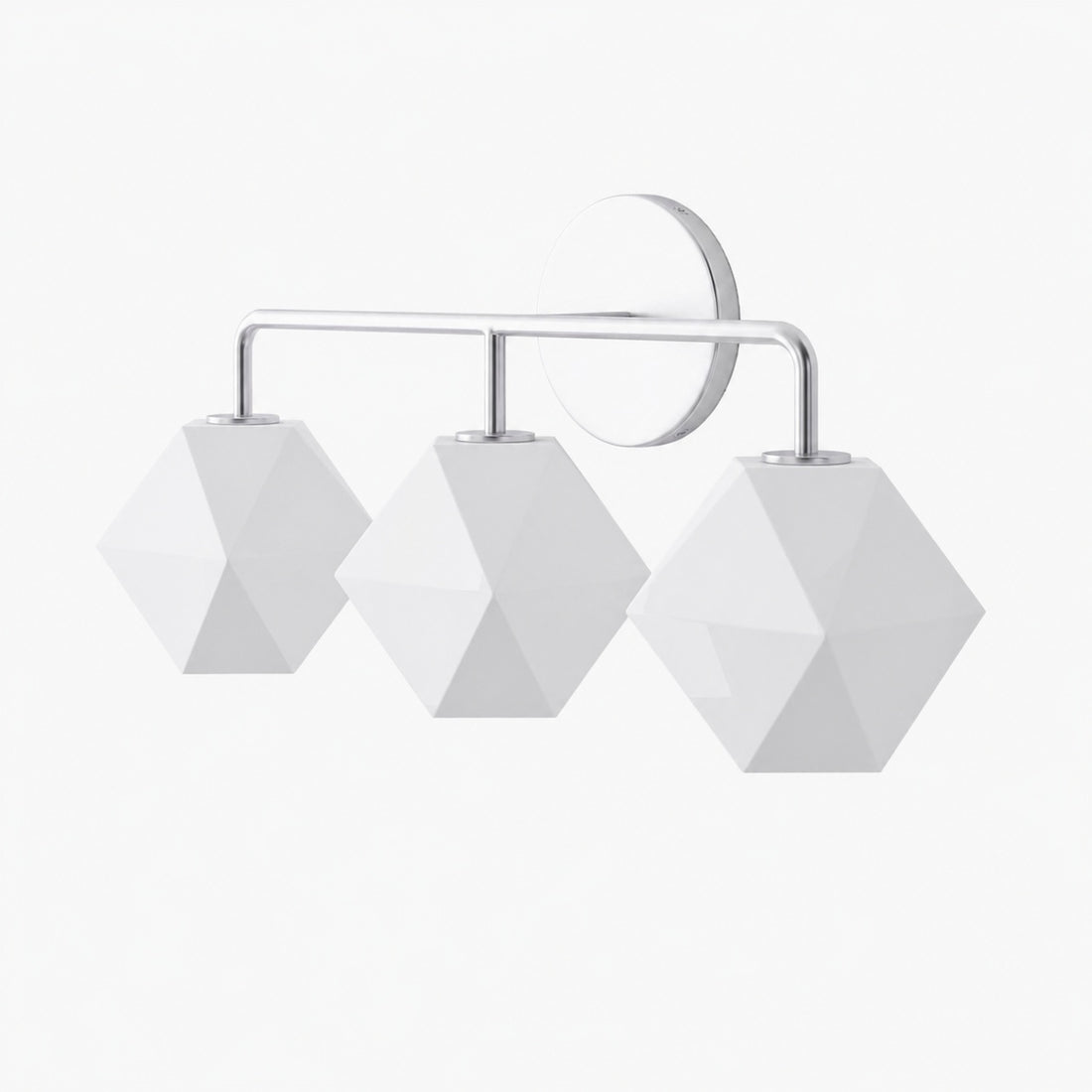 Talvior Geometric Modern Bathroom Sconce - Faceted Shade Light in Luxe Finishes