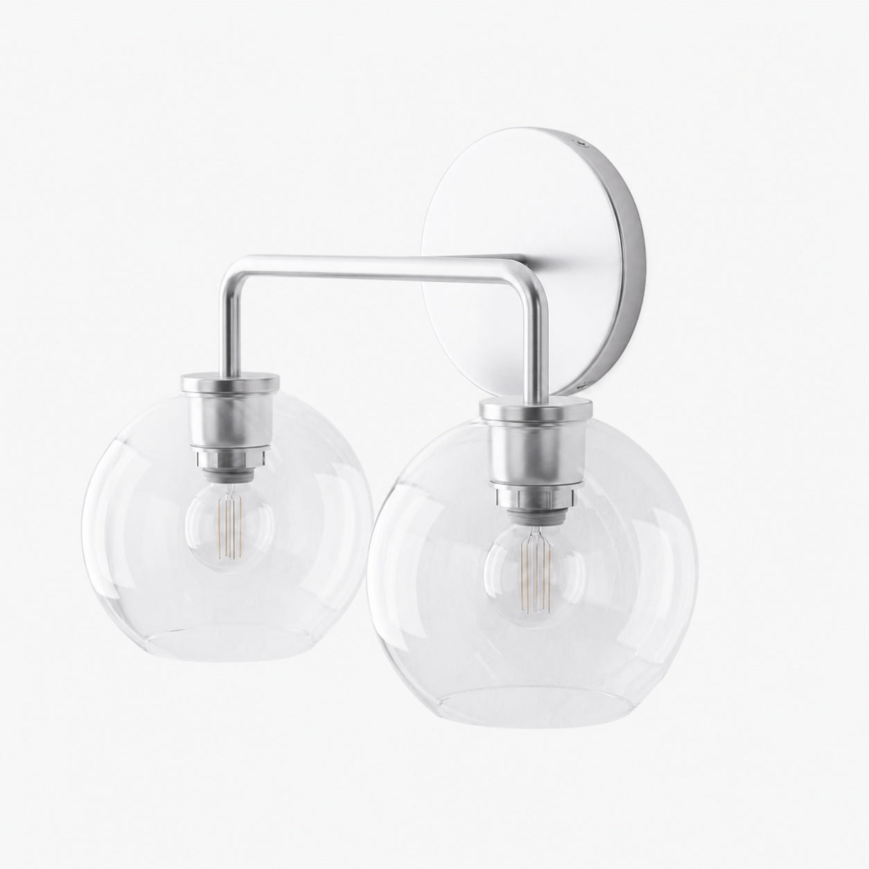 Selvion Artistic Globe Sconce Light - Handcrafted Glass Sculptural Wall Fixture