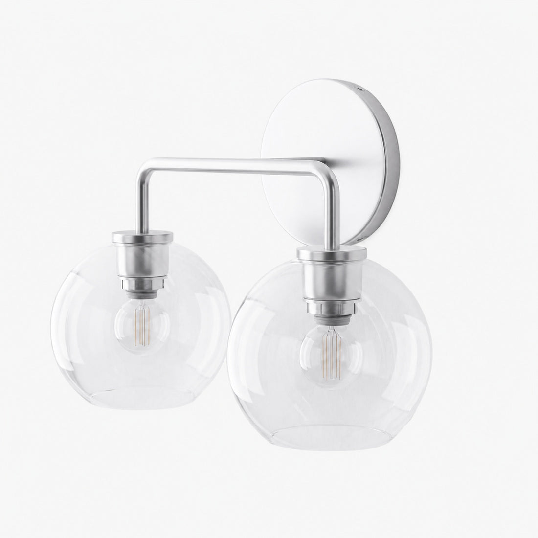 Selvion Artistic Globe Sconce Light - Handcrafted Glass Sculptural Wall Fixture