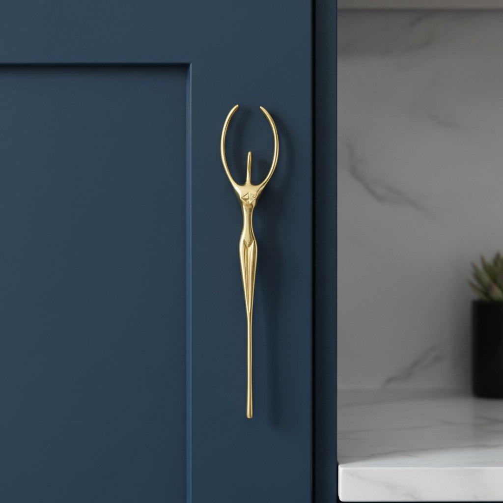 Verlitho Artful Minimalist Cabinet Handle Pull - Closet Doors Handle