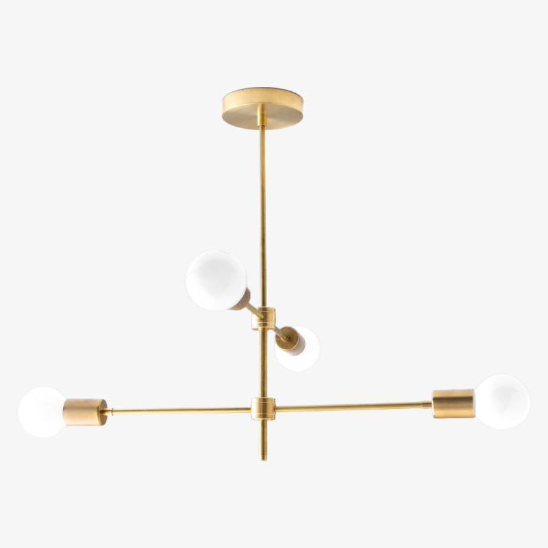 Lumen Mid - Century Globe Chandelier – Elegant Statement Light for Living Room