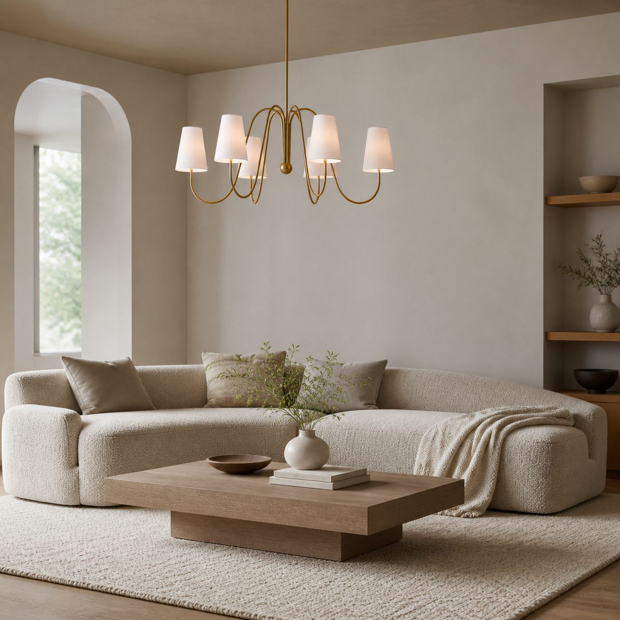 Serena Vintage Metal Chandelier - Multi-Arm Chandelier for Home Interior