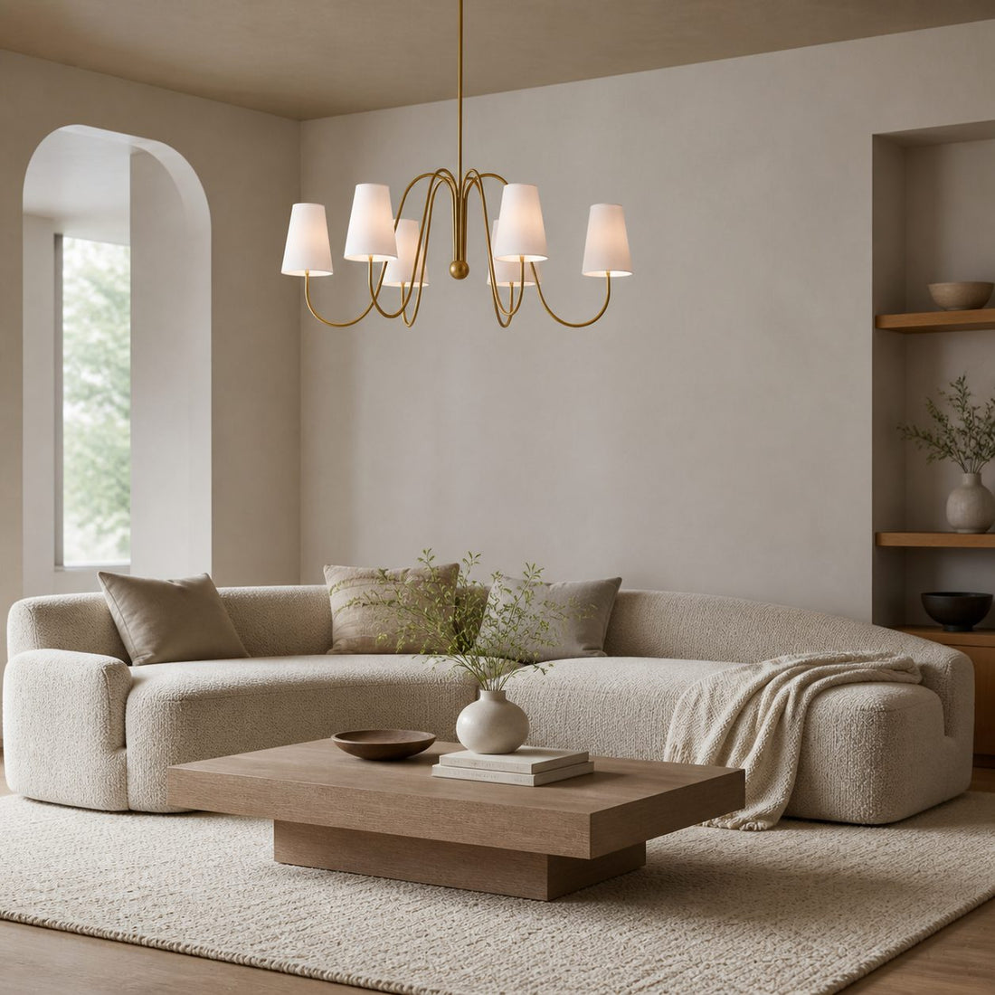 Serena Vintage Metal Chandelier - Multi-Arm Chandelier for Home Interior