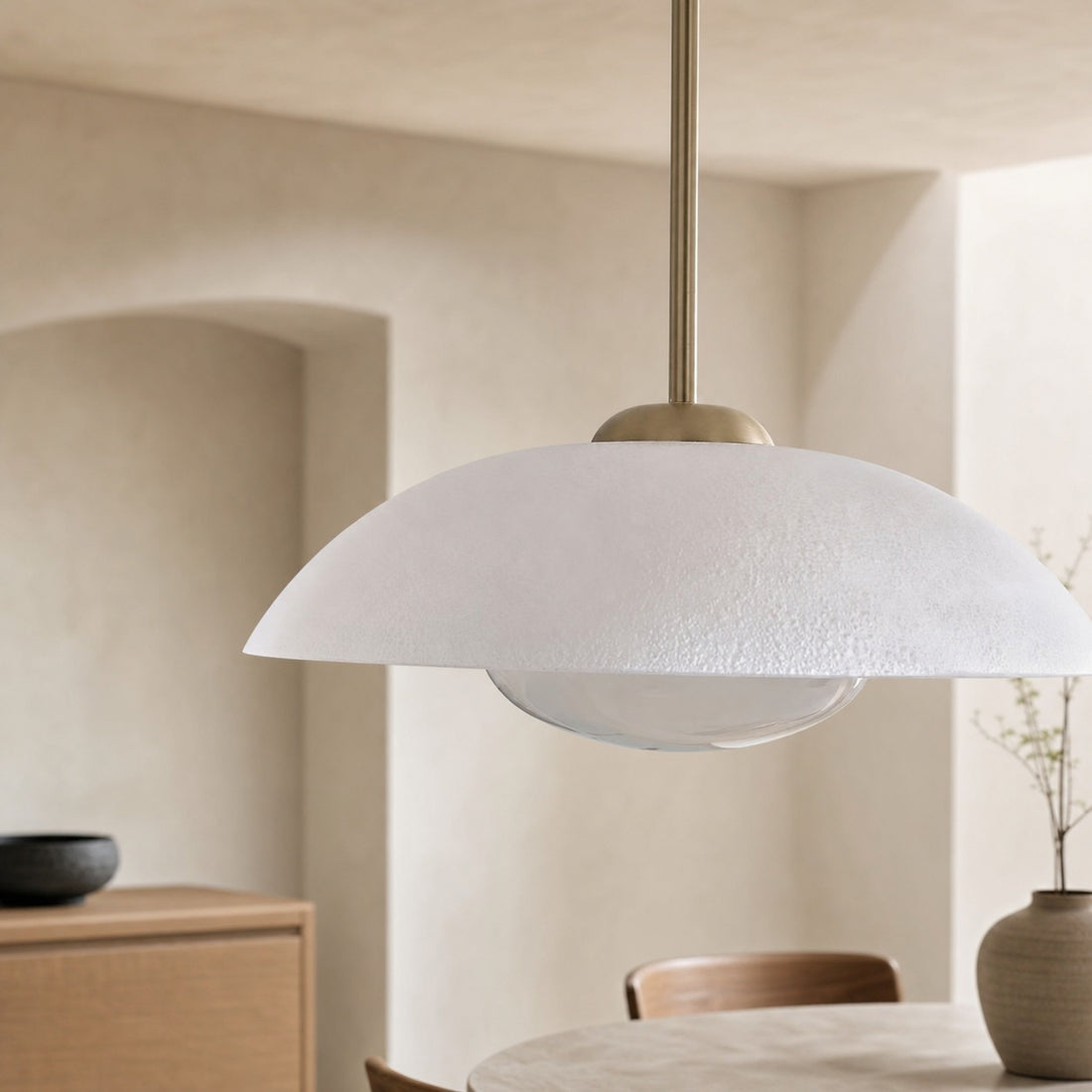 Elorina Pendant Light - Perforated Metal Shade, Champagne Bronze