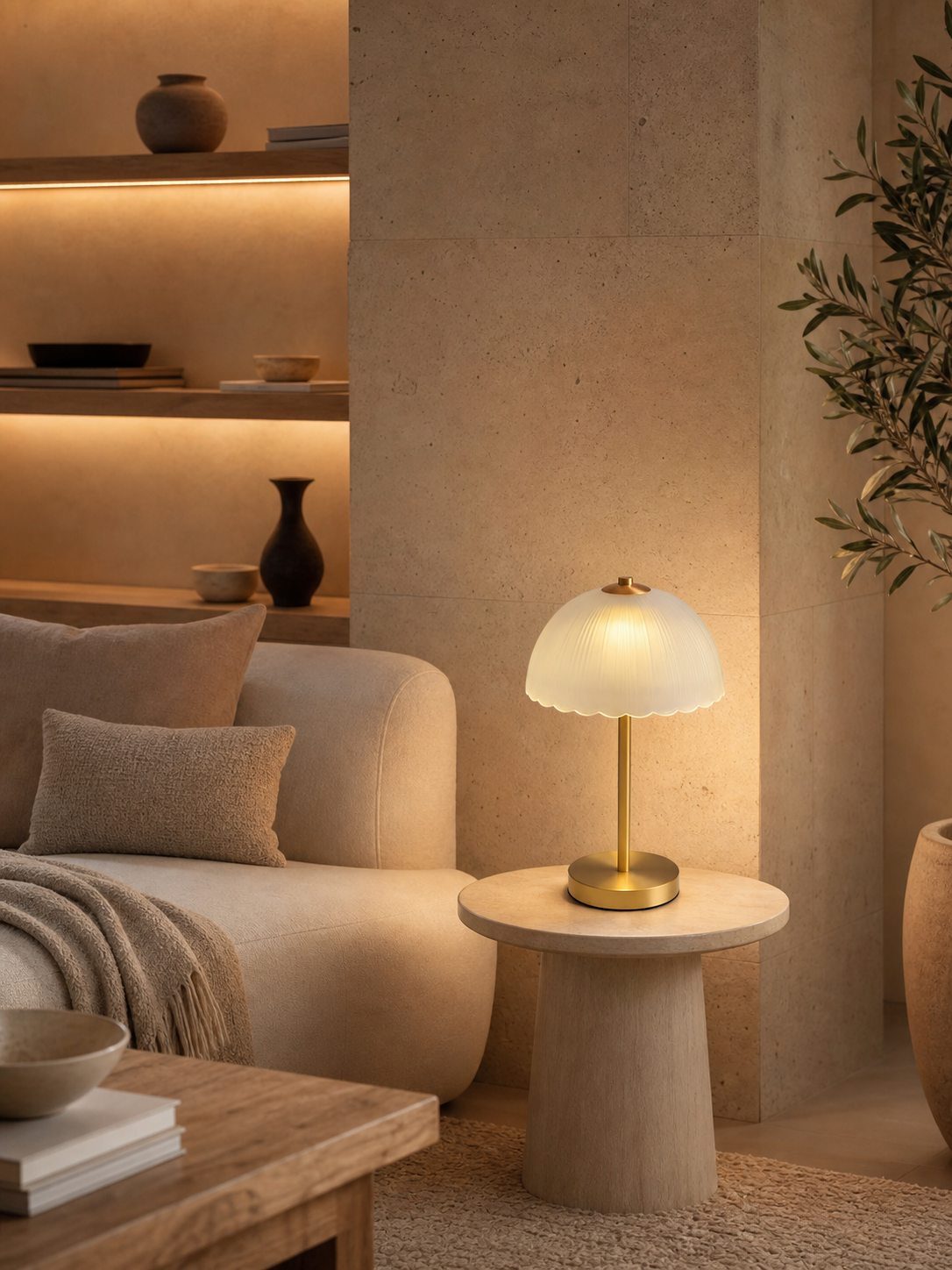 Small Umbrella Table Lamp