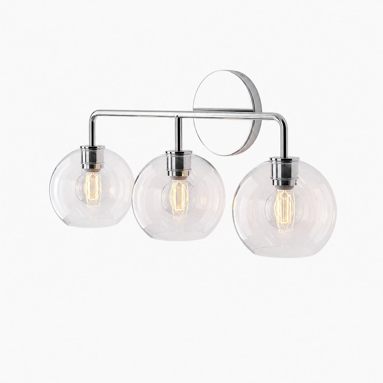 Selvion Artistic Globe Sconce Light - Handcrafted Glass Sculptural Wall Fixture