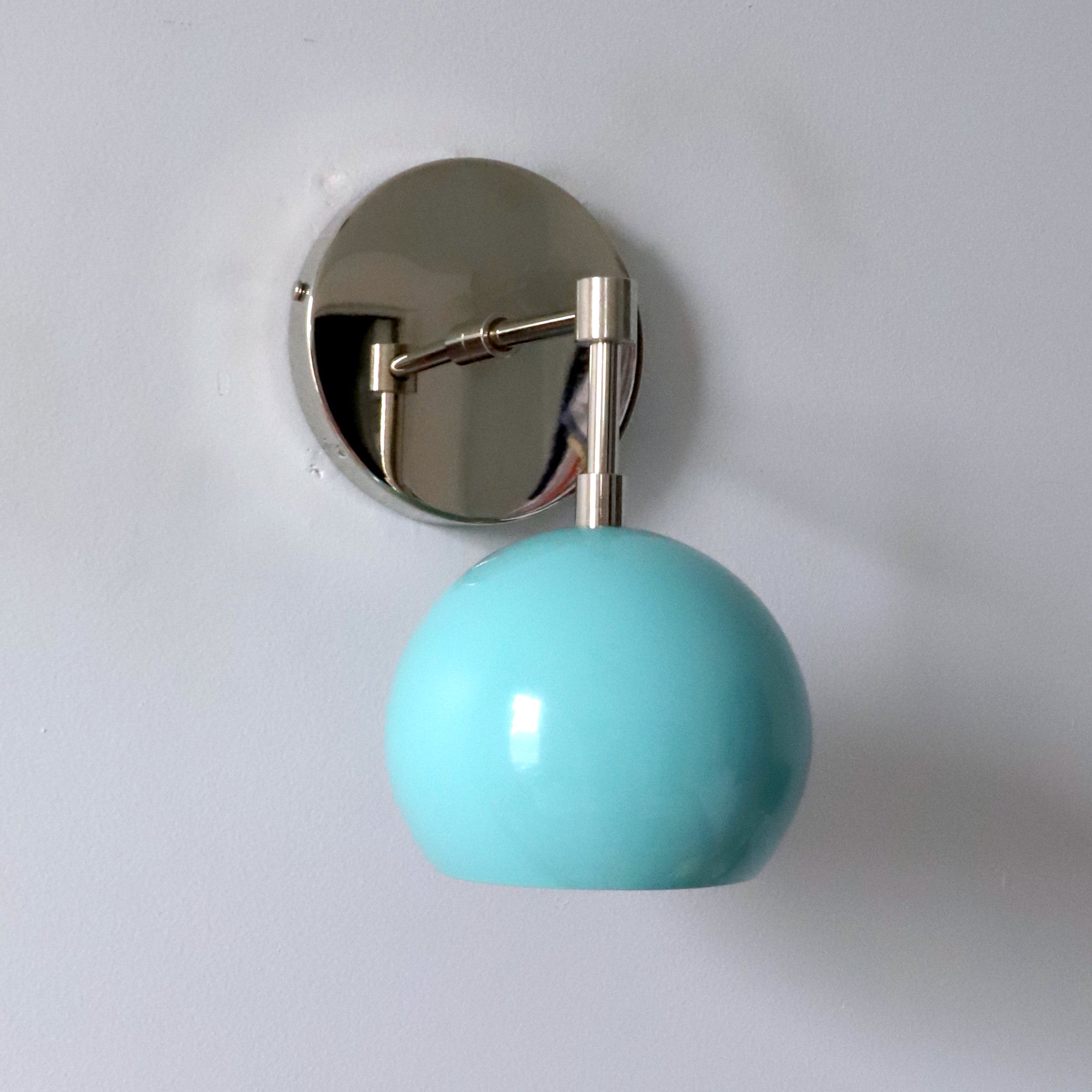 Modern Stylish Navy Globe Accent Wall Sconce