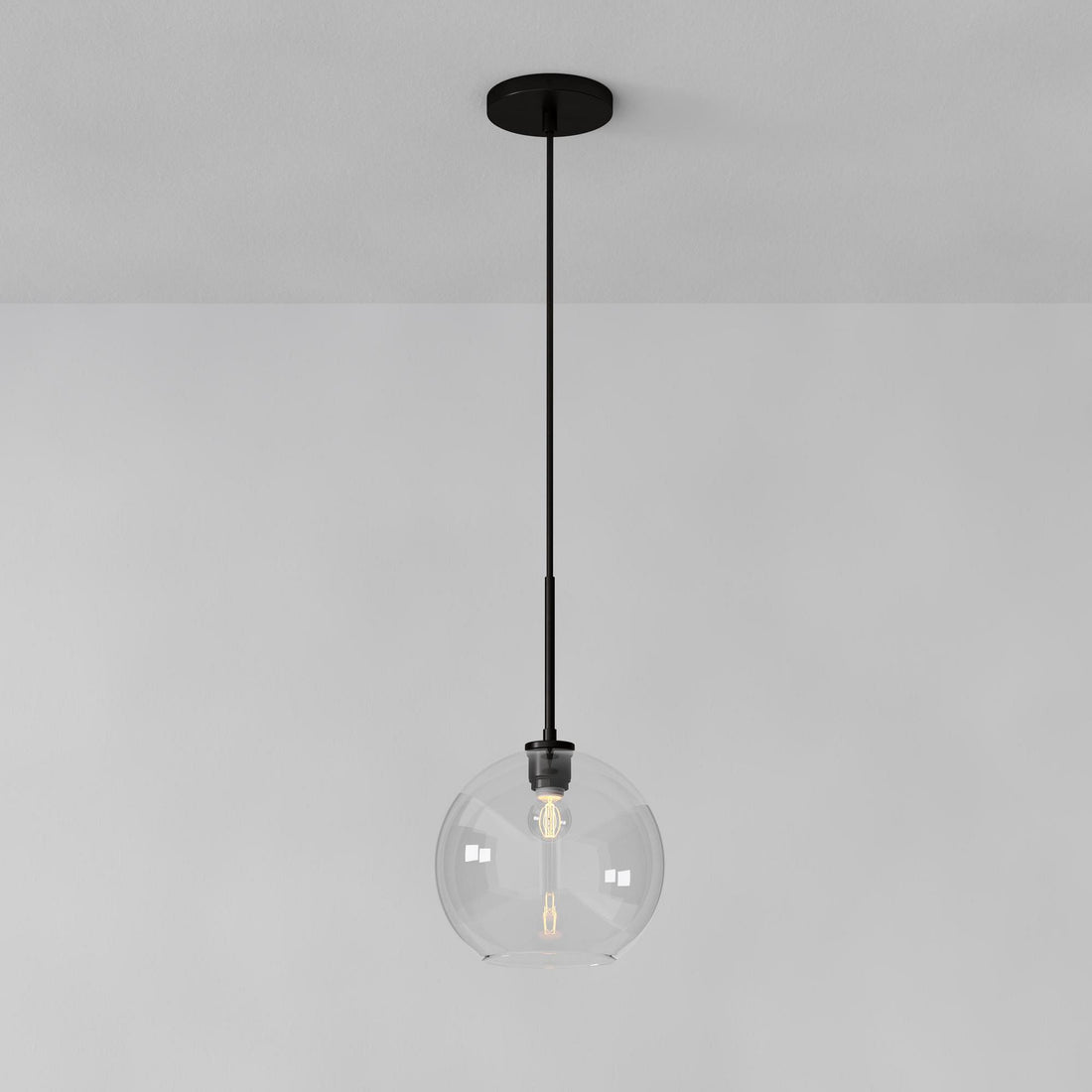 Selvion Sculptural Globe Pendant Light - Modern Glass Pendant Lamp - Sleek Design