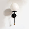 Modern Adjustable Wall Sconce - Brass & Glass Accent for Home Lighting