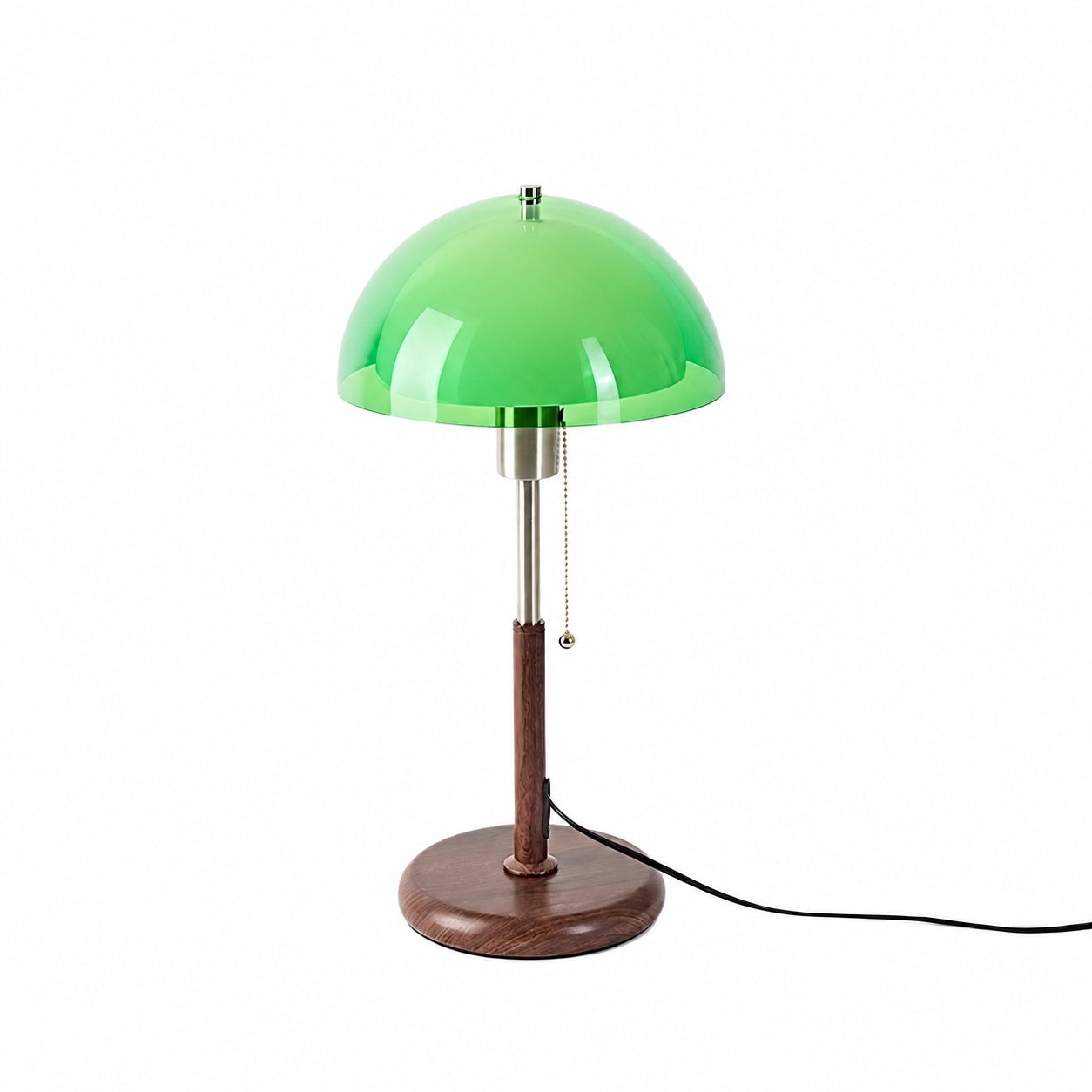 Afterglow Table Lamp Rounded Shade Bedside Accent Table Lamp - Modern Retro Style for Bedroom