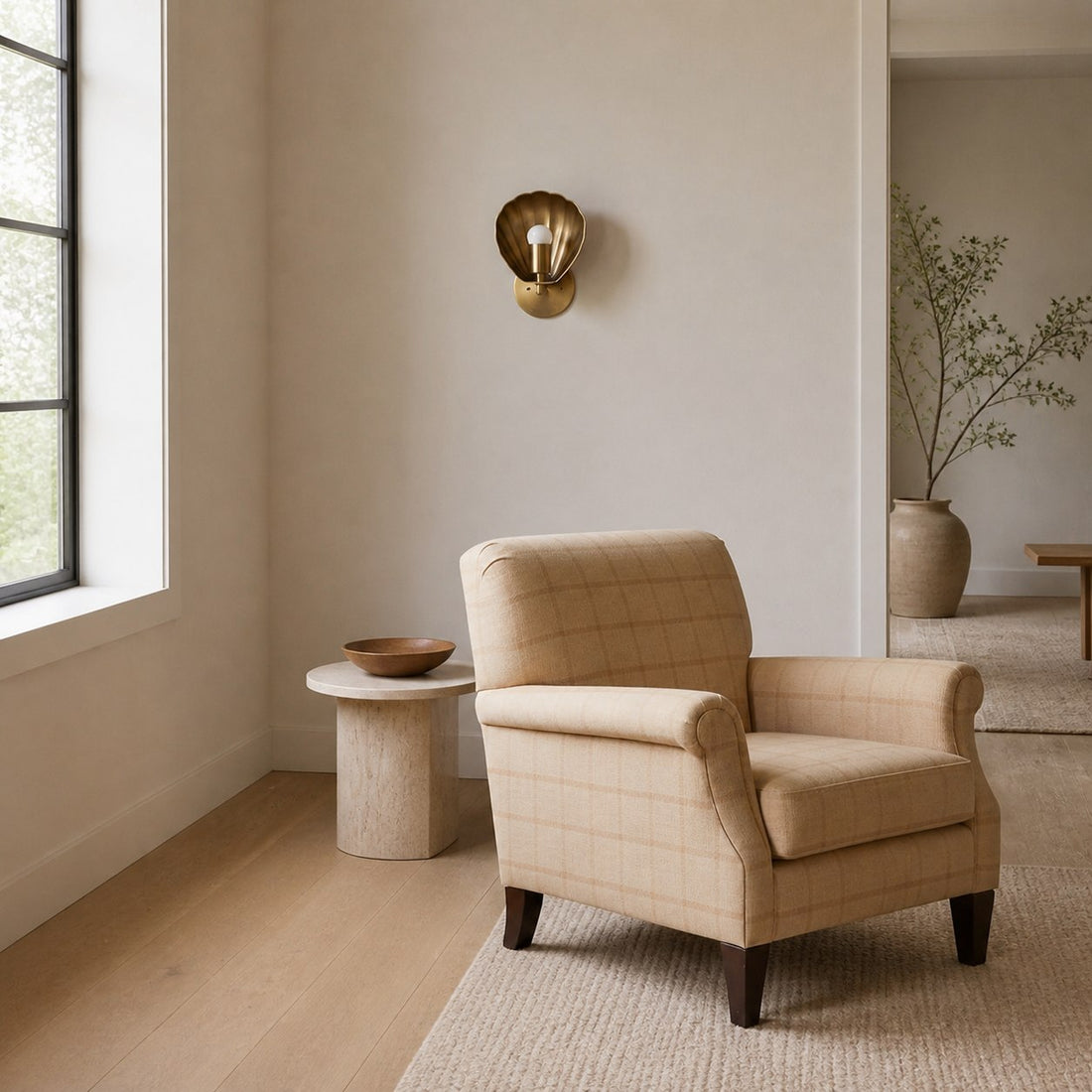 Ornato Luxe Deco Brass Wall Light - Multiple Finishes Available