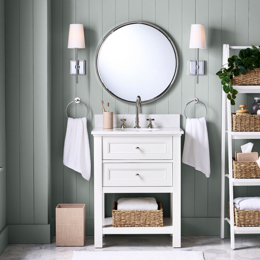 Derlina White Linen Shades Wall Lamp – Retro Metal Multi-Head Lighting Fixture