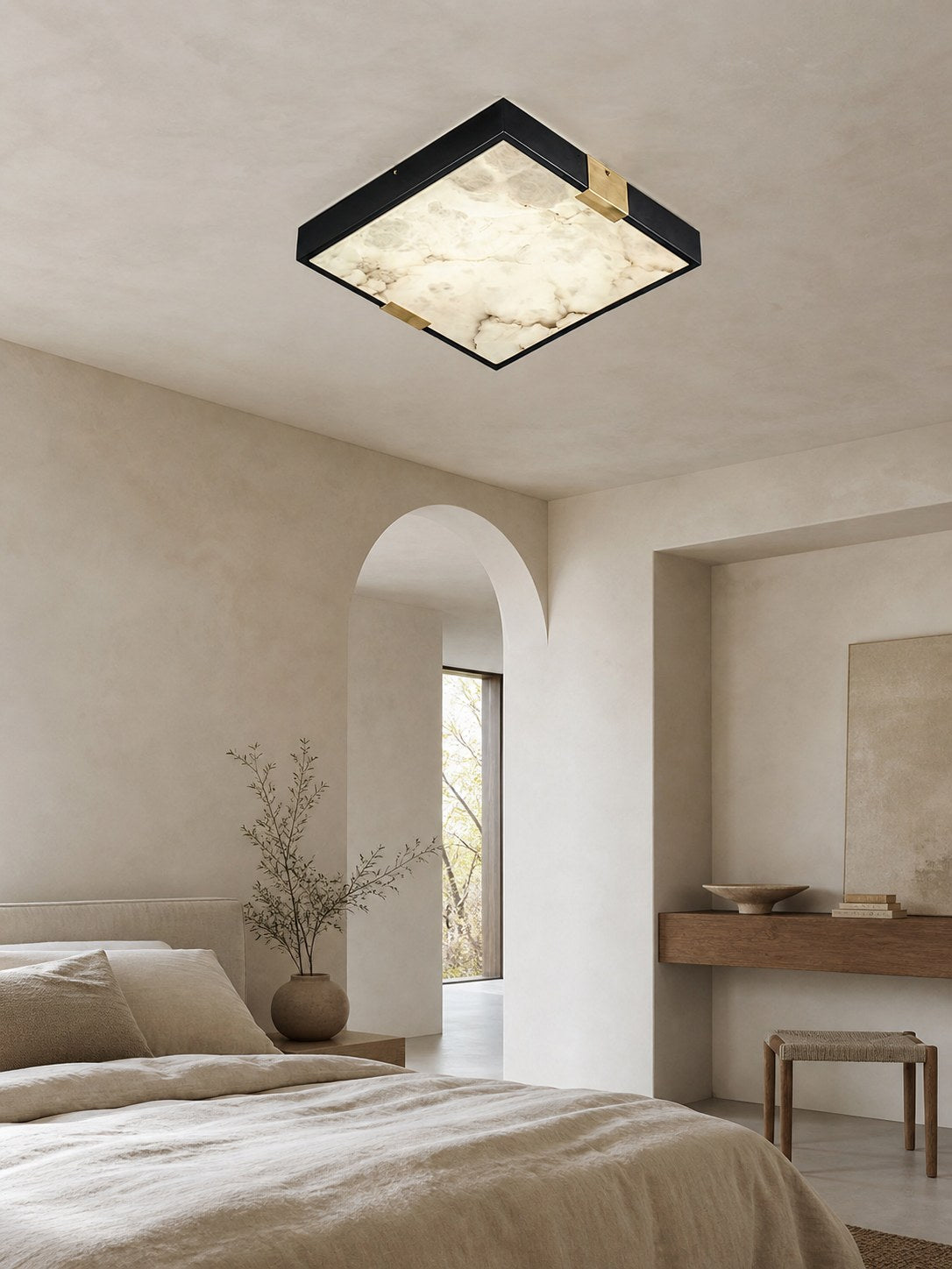 Lucien Alabaster Ceiling Light