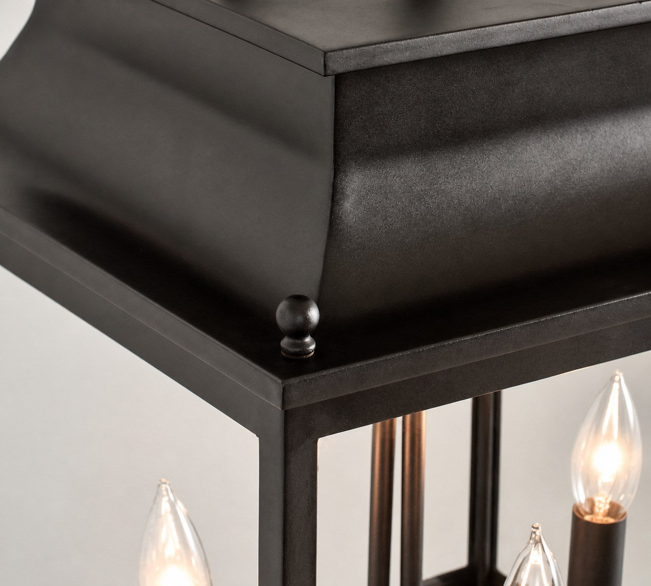 Yolvira Modern Outdoor Lantern Pendant - Metal Hanging Light for Exteriors