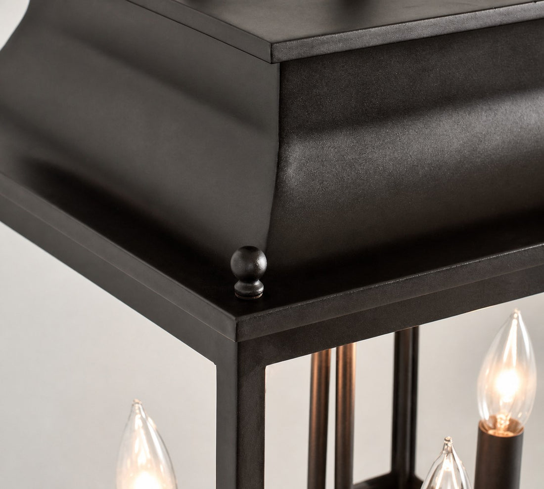 Yolvira Modern Outdoor Lantern Pendant - Metal Hanging Light for Exteriors