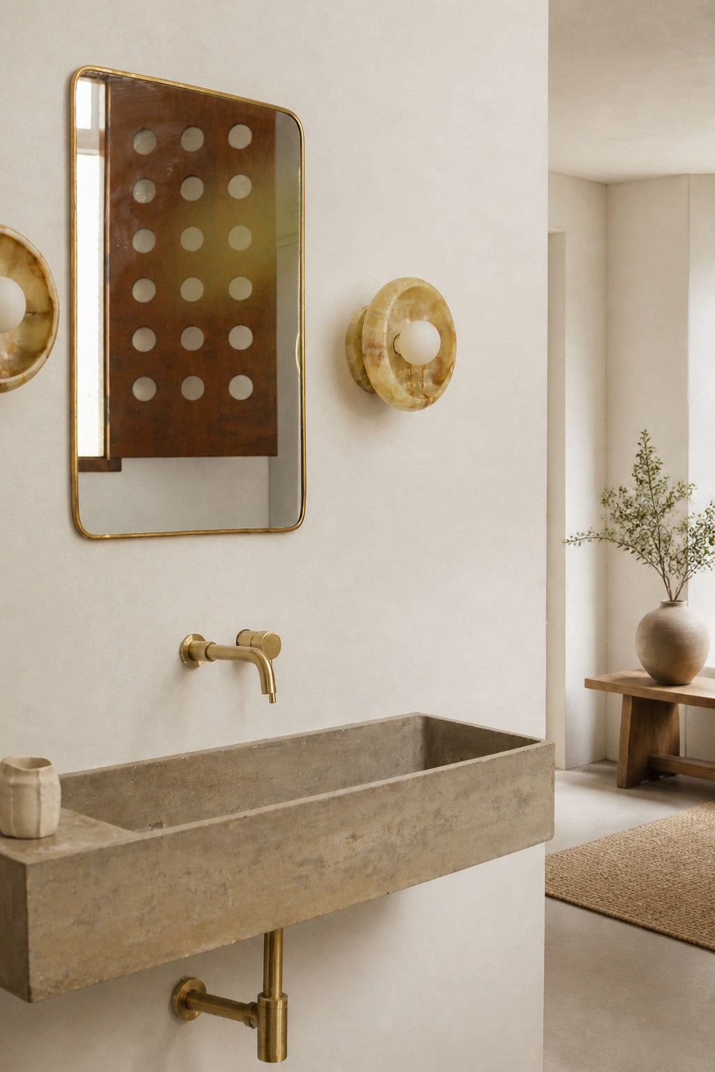 Piedra Marble Wall Lamp