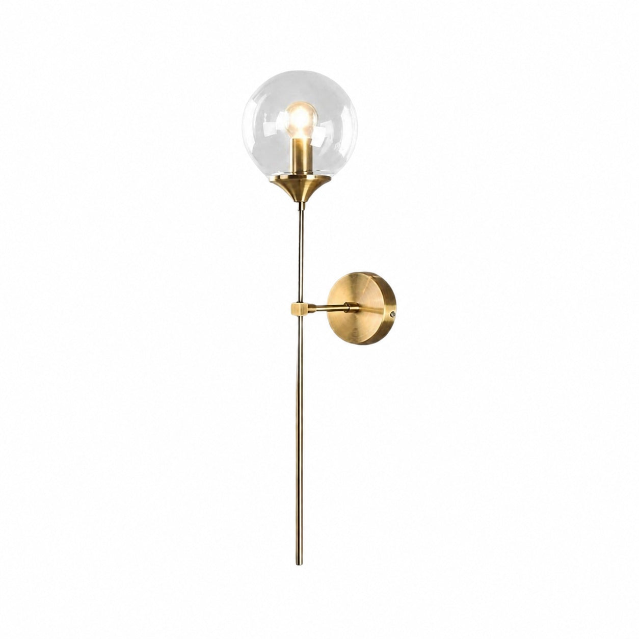 Beanaura Wall Lamp Nordic Glass Ball Metal Design – Modern Indoor Lighting for Living Room