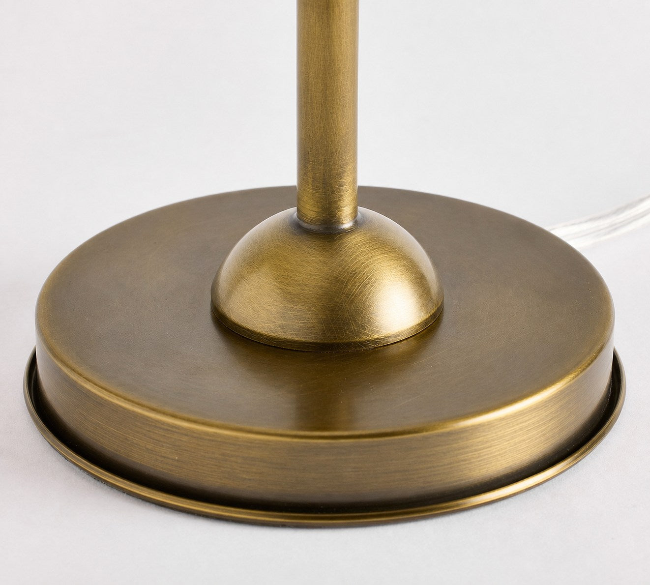 Luvora Brass Table Lamp - Textured Pleated Shade Light in Farmhouse Style