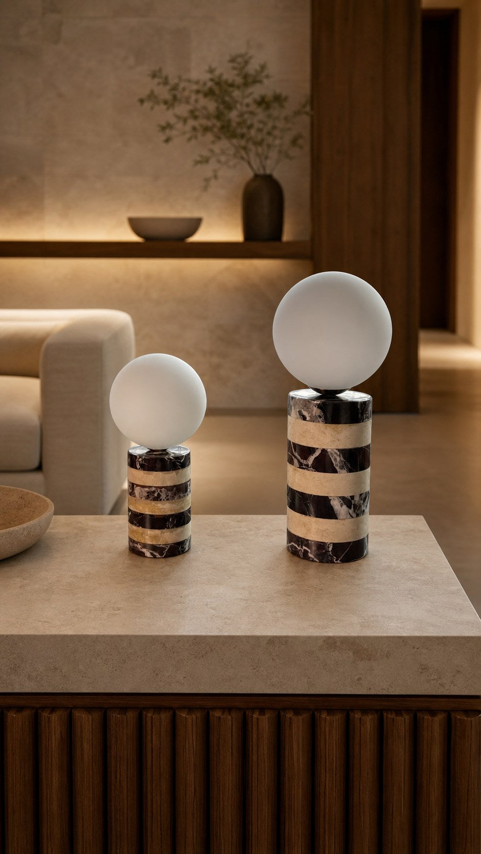 Charade Marble Table Lamp