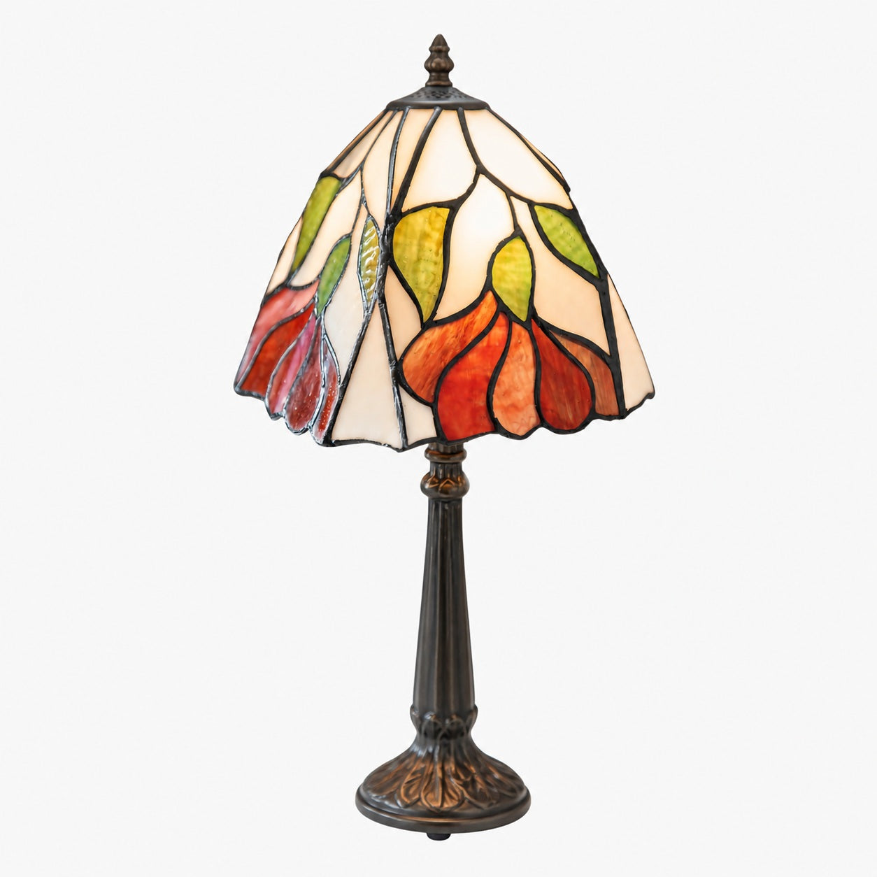 TF Botanica Decorative Table Lamp – Colourful Floral Glass Lamp for Cozy Interiors