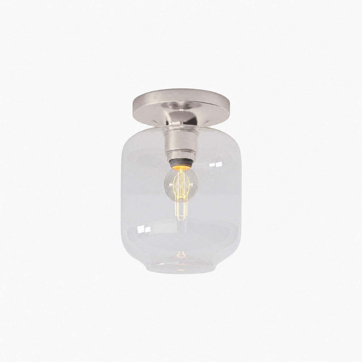 Lumivelle Sculptural Flush Mount Light – Modern Glass Ceiling Lamp