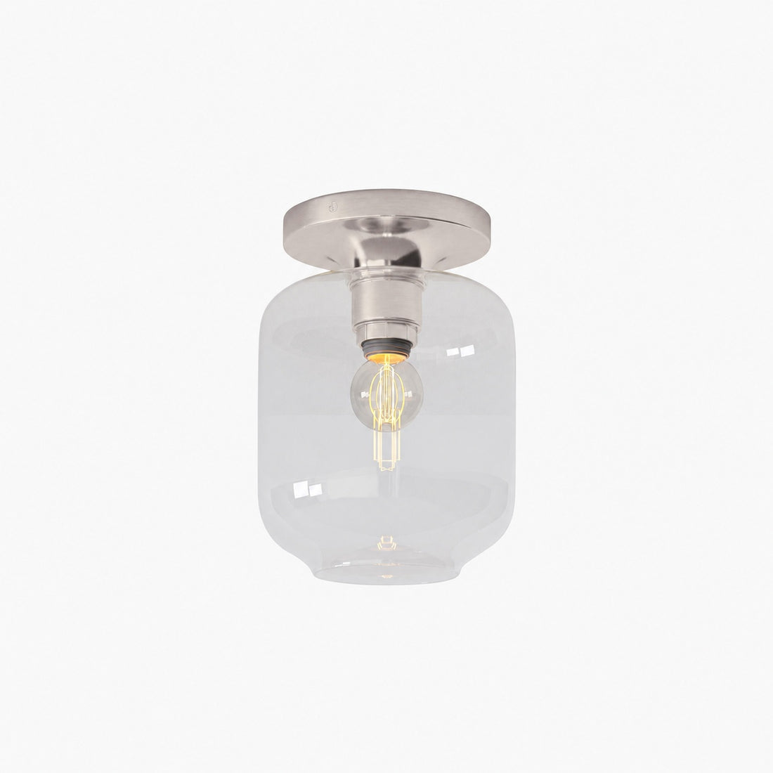 Lumivelle Sculptural Flush Mount Light – Modern Glass Ceiling Lamp