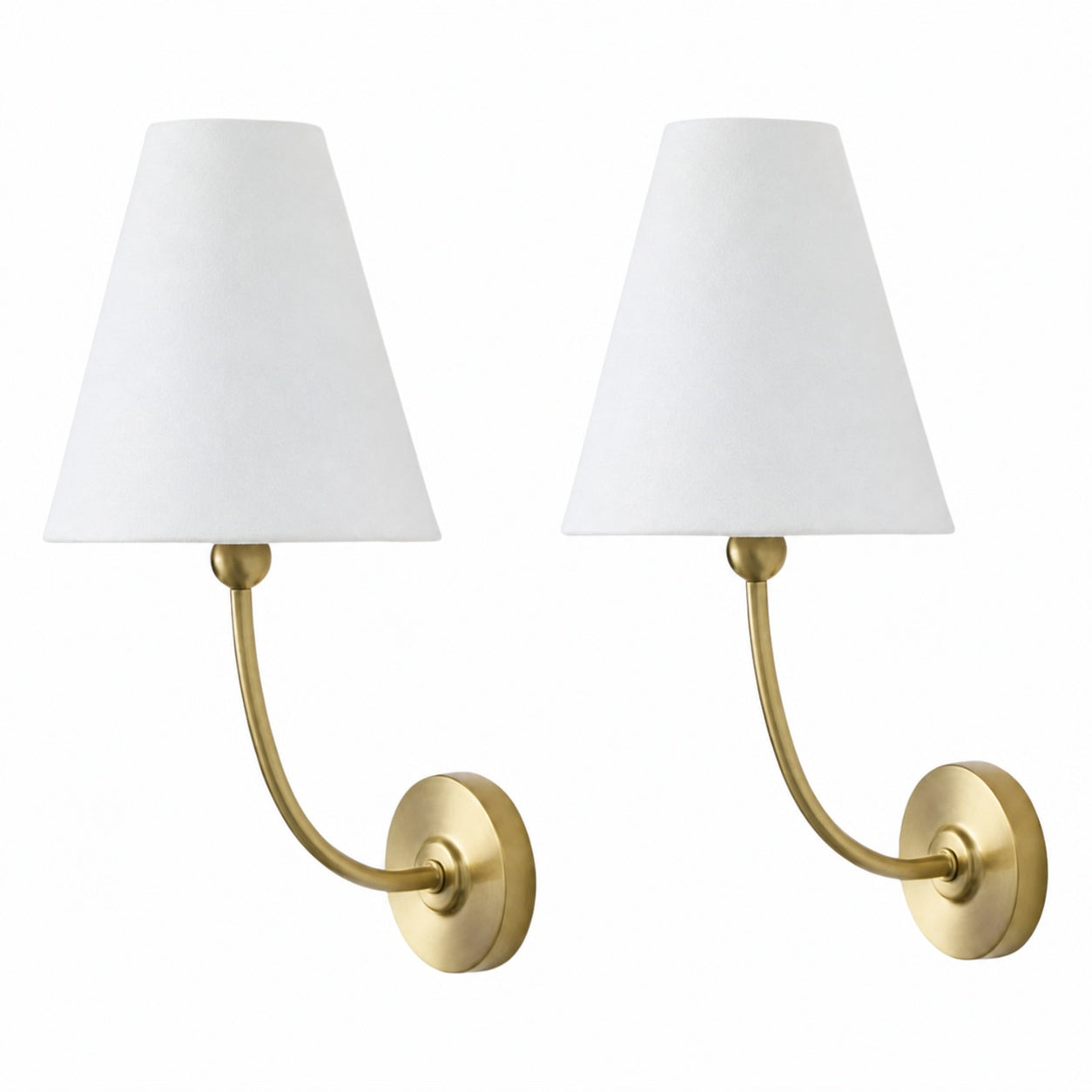 Roven Rechargeable Wall Sconce - Modern Cordless Fabric Shade for Bedroom