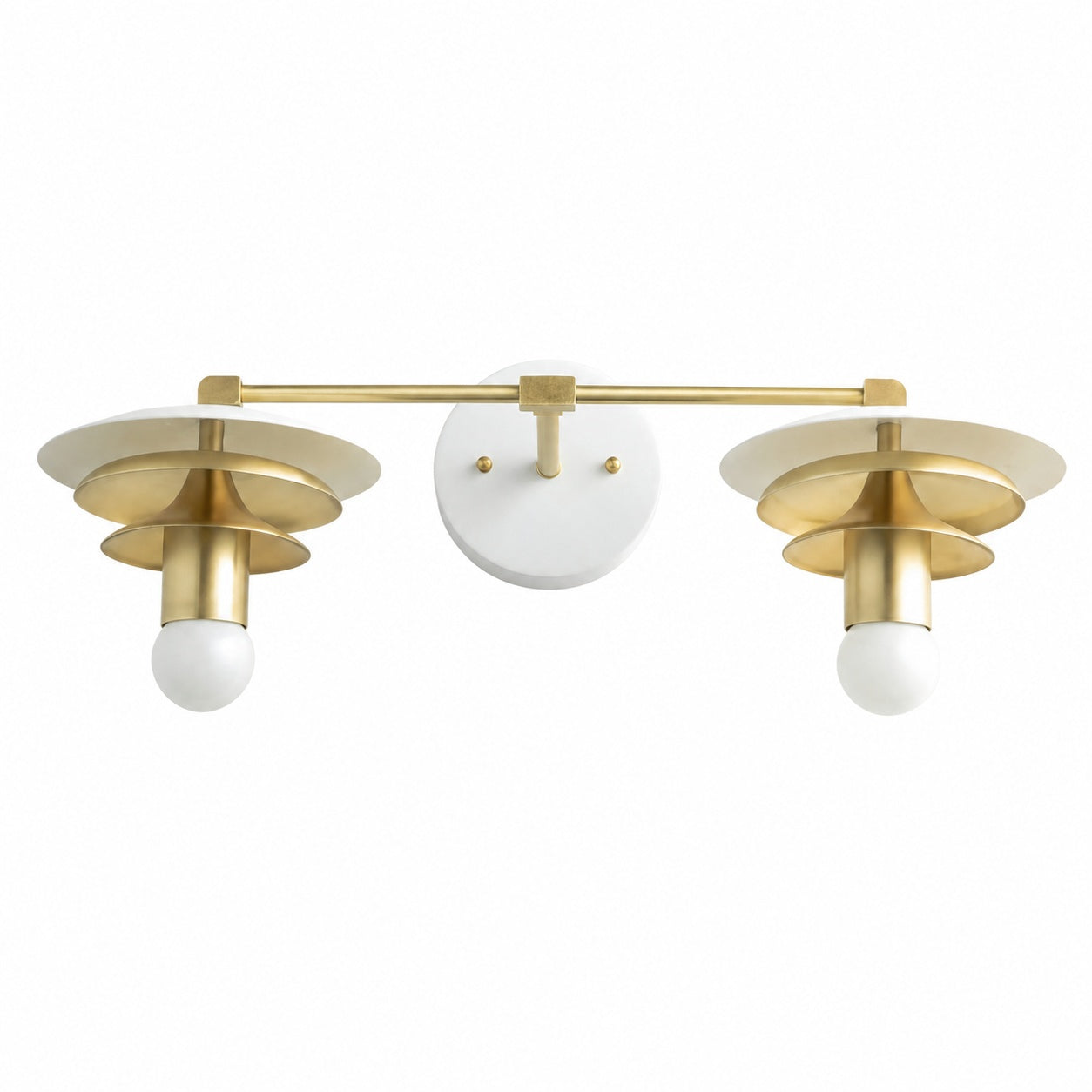 Artivo Layered Brass Vanity Light - Modern Sleek Style Home Bath Accent