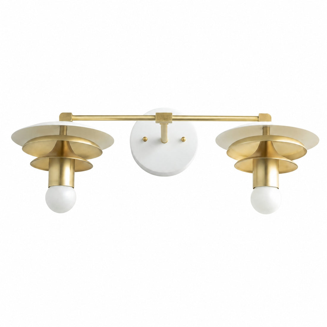 Artivo Layered Brass Vanity Light - Modern Sleek Style Home Bath Accent