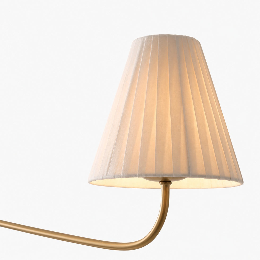 Fibura Metal Modern Linen Shade Linear Chandelier - Clean Lines