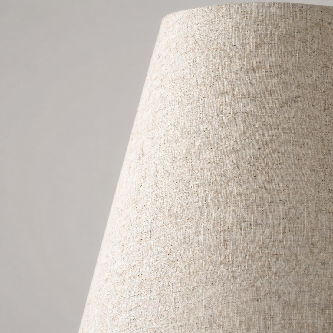 Zalen Floor Lamp - Layered Linen Pendant Design Aged Brass-Metal Lamp for Living Room