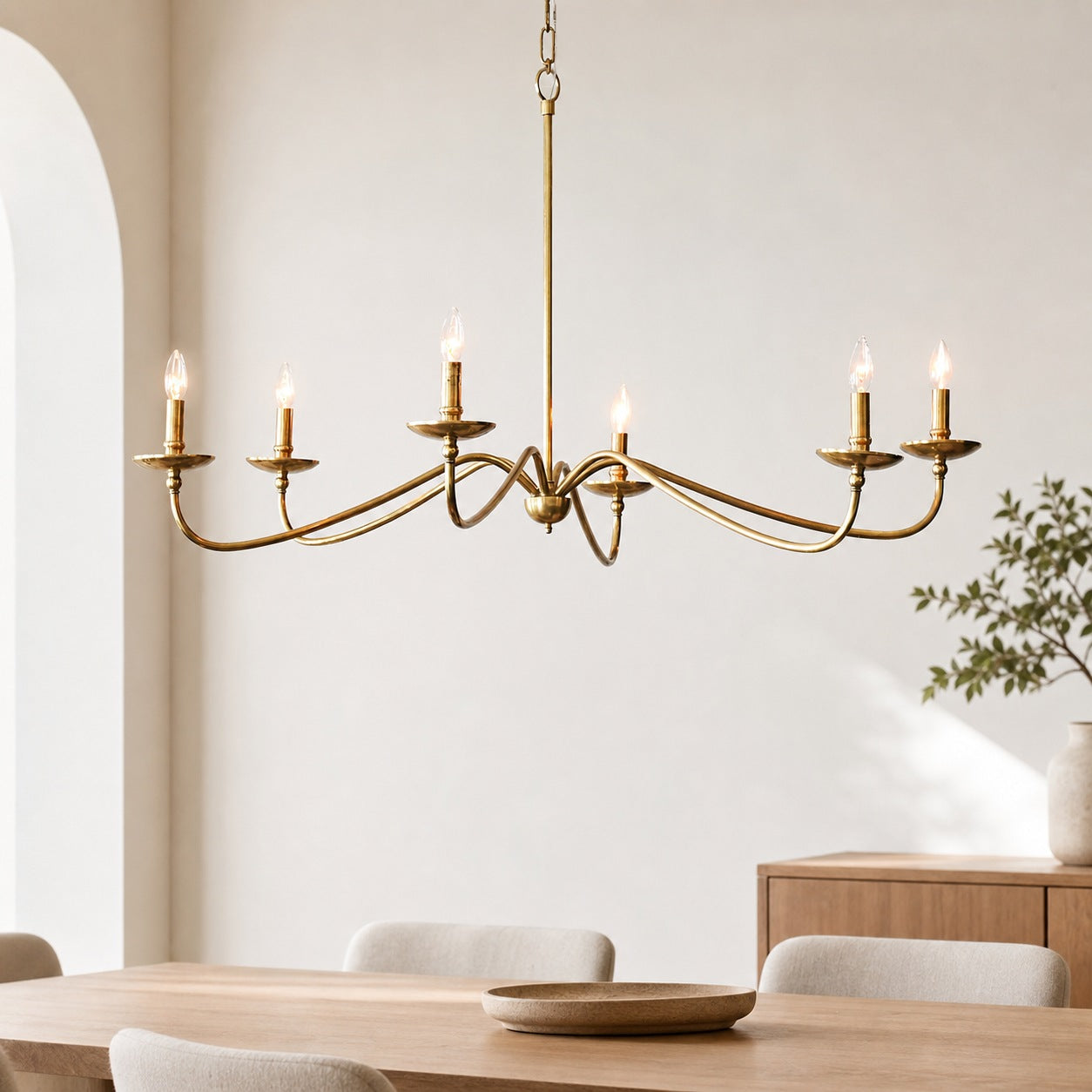 Rowan Timeless Iron Candle Design Chandelier - Industrial Interior Lighting For Bedroom