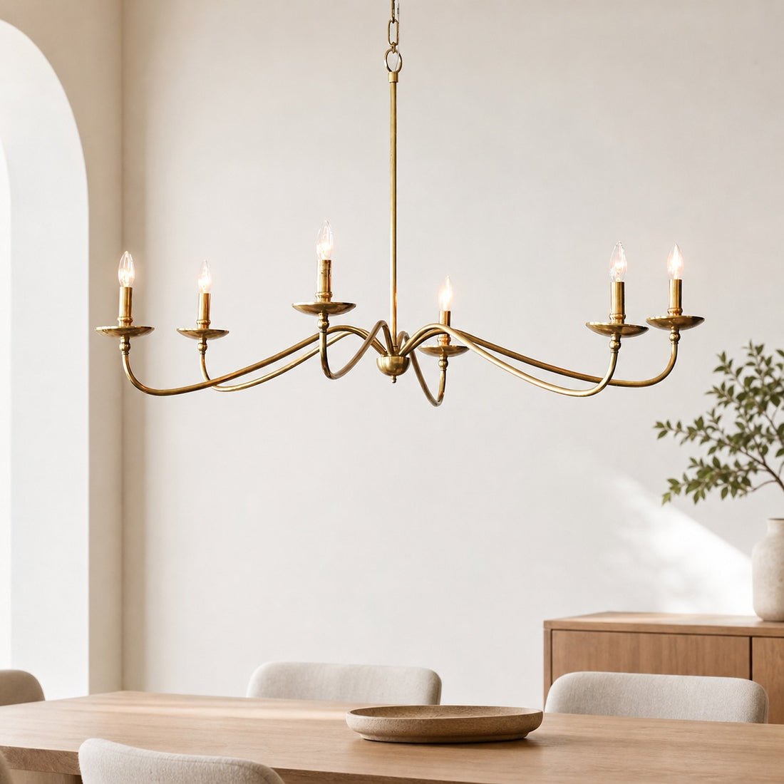 Rowan Timeless Iron Candle Design Chandelier - Industrial Interior Lighting For Bedroom