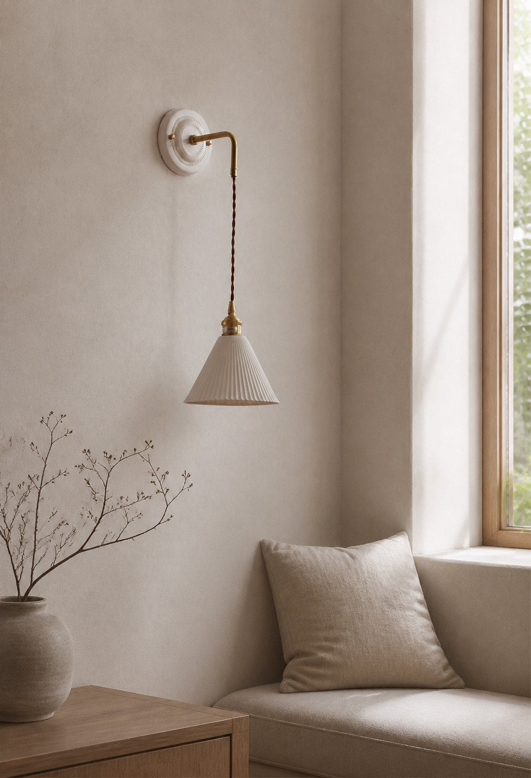 Decorative Ceramic plate Wall Sconce