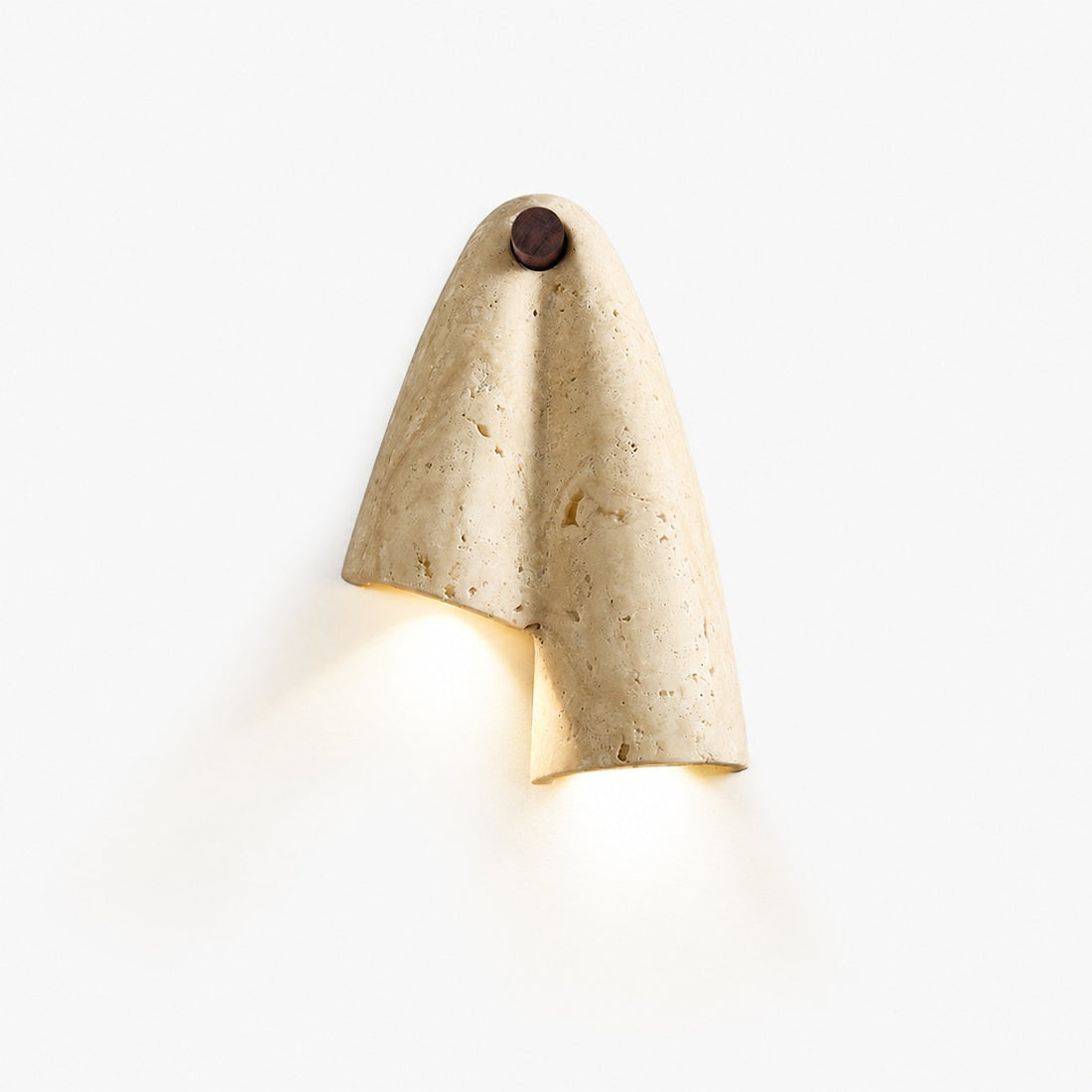 Travertine Wall Lamp – Minimalist Stone Sconce Decorative Lighting for Living Room