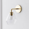 Merin Sculptural Milk Glass Geometric Wall Lamp