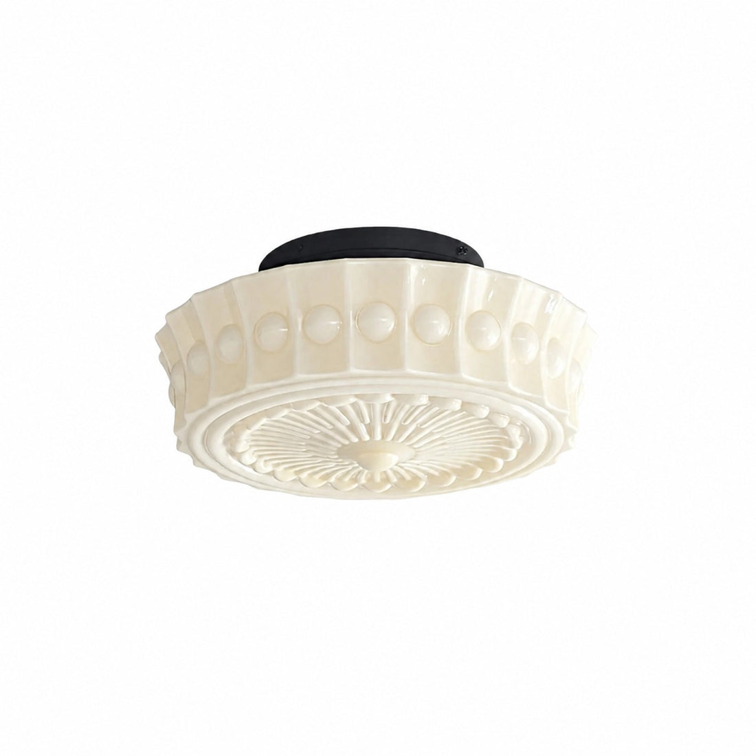 Rigidus Curved Ceiling Light - Minimalist Glass for Living Rooms and Hallways