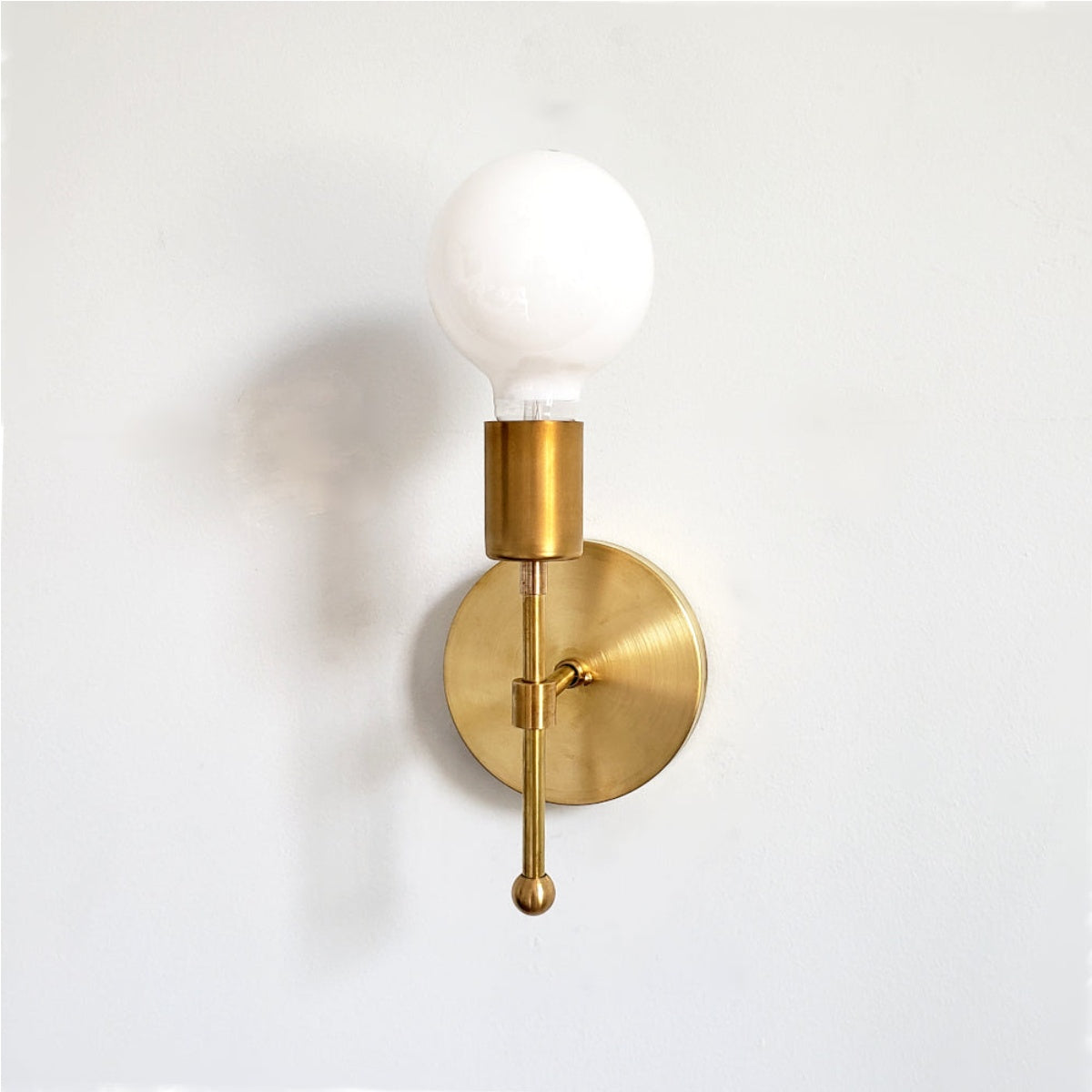 Compact Metal Finish Wall Sconce - Ideal For Bedroom & Corridor Lighting