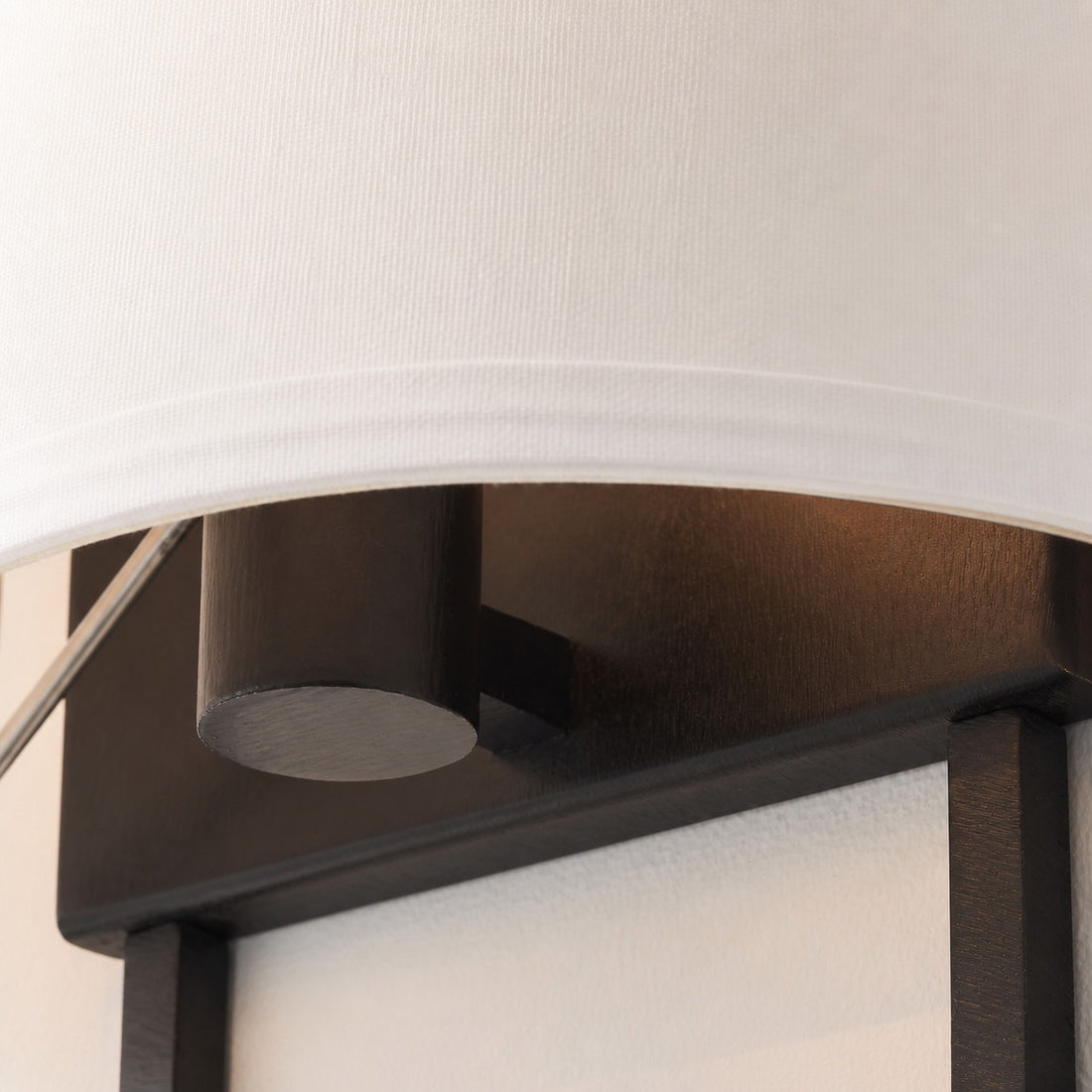Nolvara Elegant Wall Light Featuring Soft Shade and Metal Arm