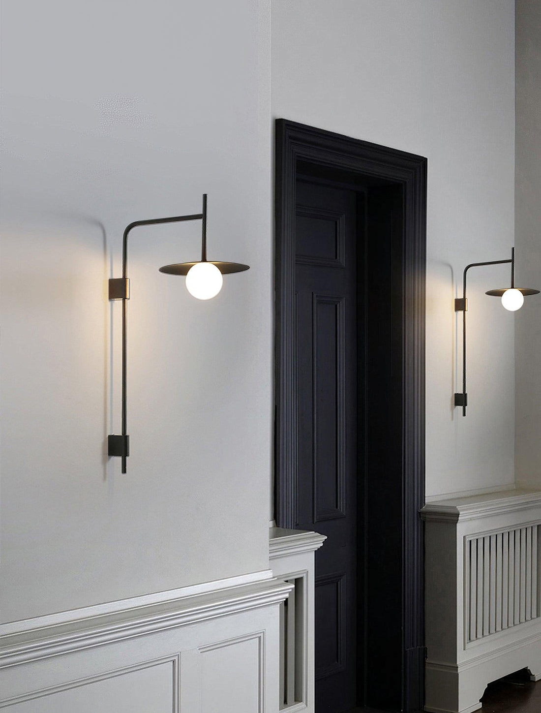 Gea Metal Swing Arm Wall Lamp - Scandinavian Minimalist Nordic Sconce