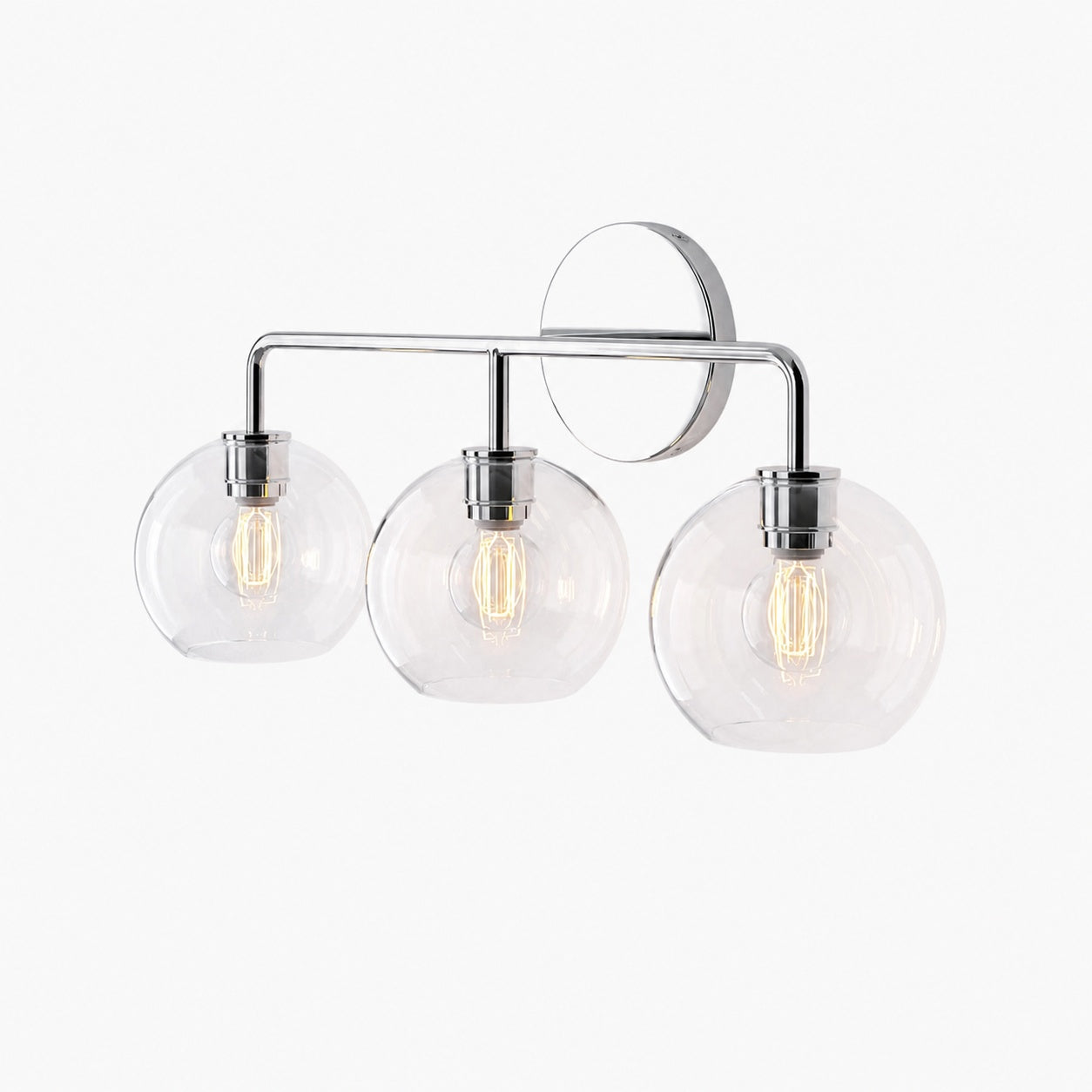 Selvion Artistic Globe Sconce Light - Handcrafted Glass Sculptural Wall Fixture