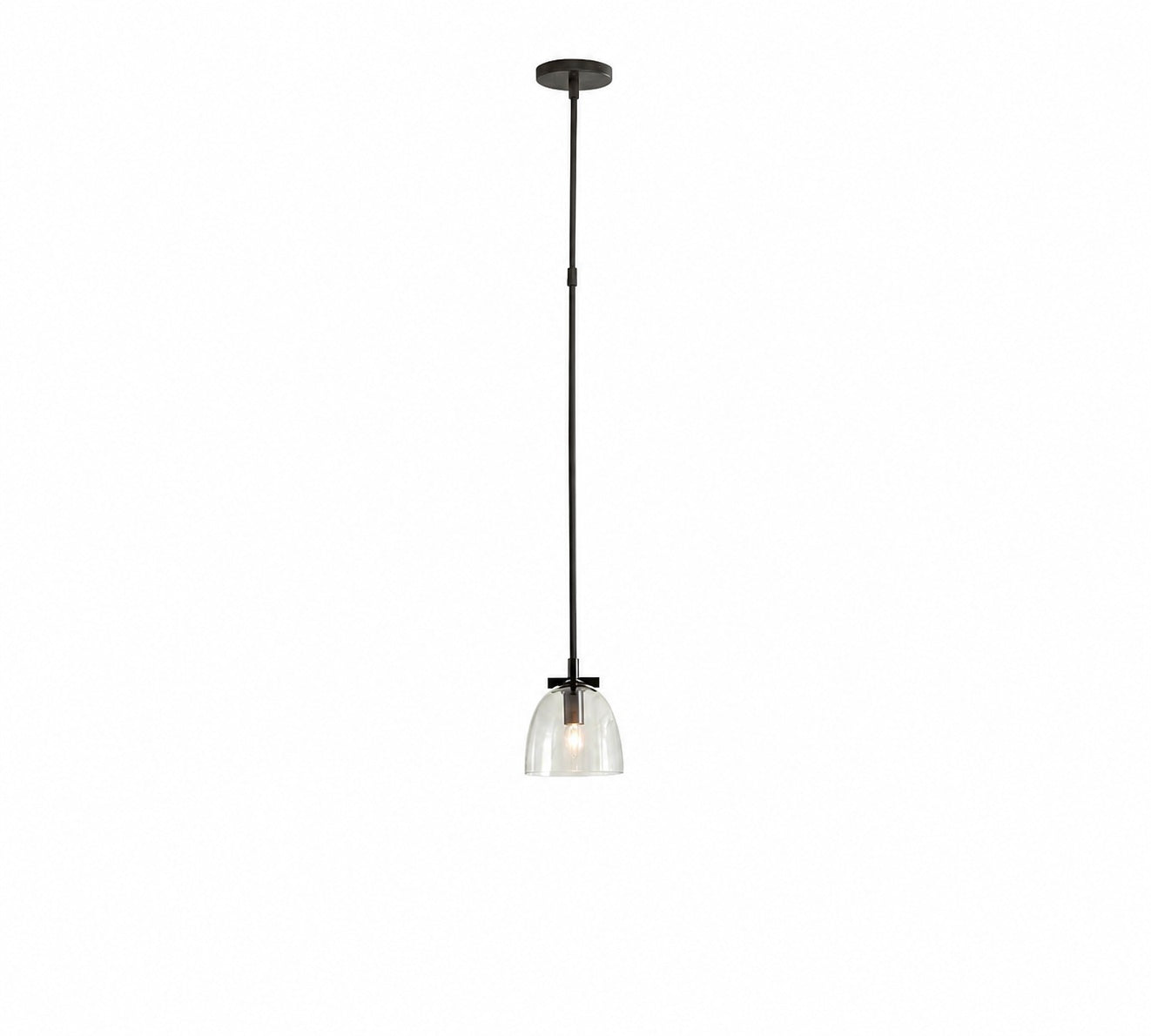 Auria Metal Brass Pendant Lighting - Vintage Finish with Glass Shade