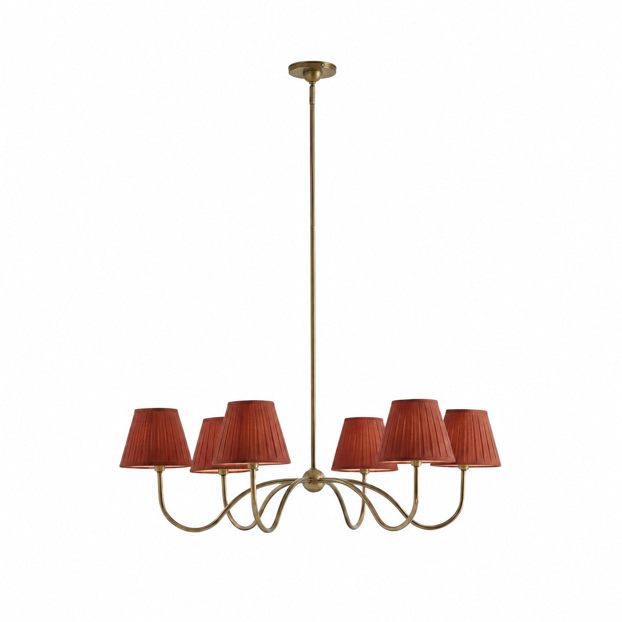 Luvora Modern Multi-Head Pleated Shade Chandelier - Stylish Fabric Ceiling Fixture